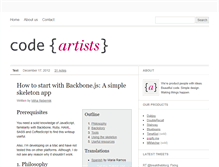 Tablet Screenshot of codeartists.com